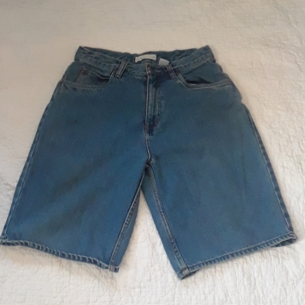Badge Denim jeans shorts